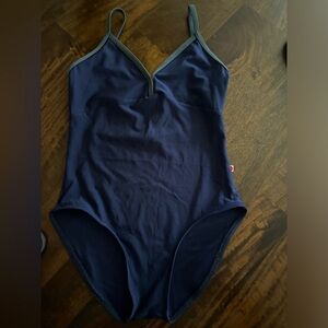 Navy Yumiko leotard